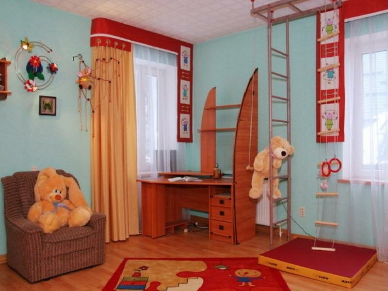 Фото штор в детскую комнату для мальчиков